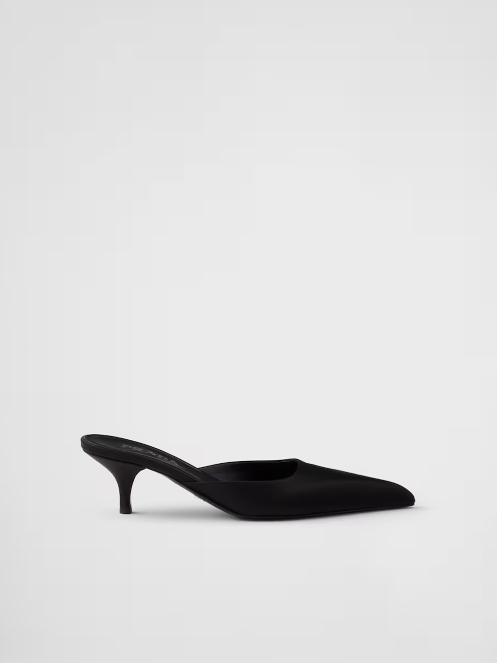 Prada Black Satin Sabot Glam Steals