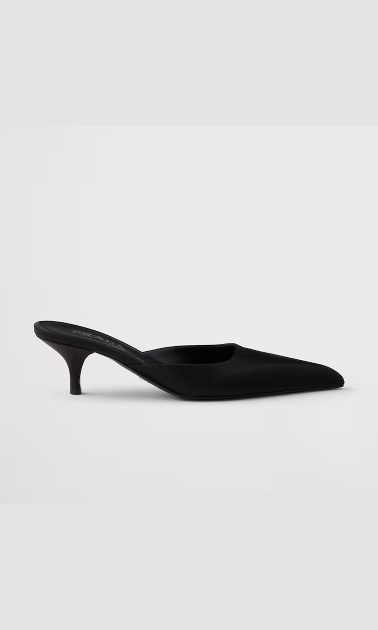 Prada Black Satin Sabot Glam Steals