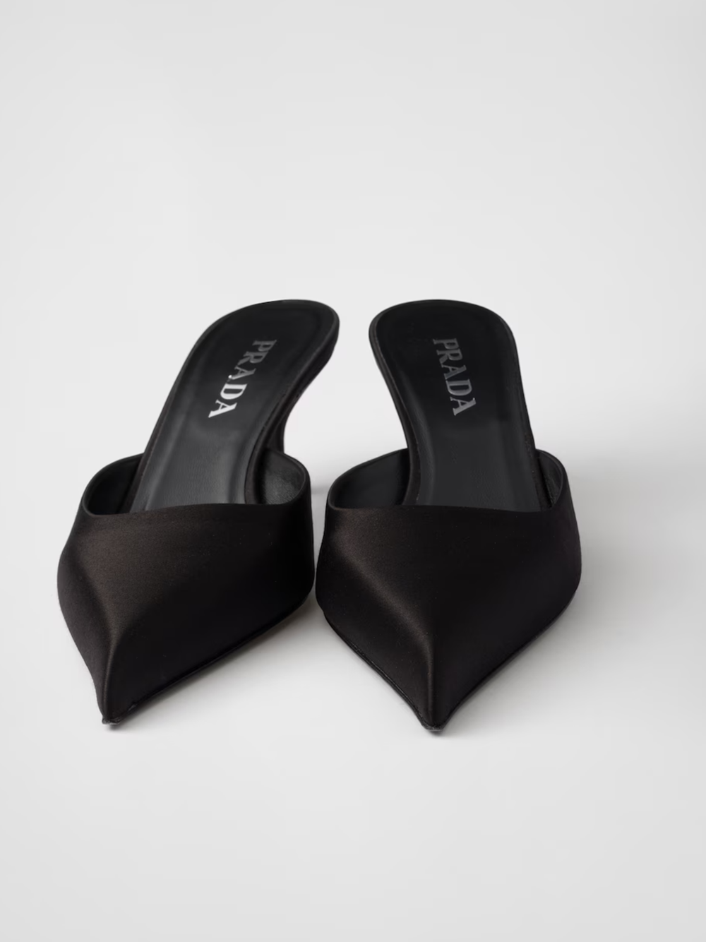 Prada Black Satin Sabot Glam Steals