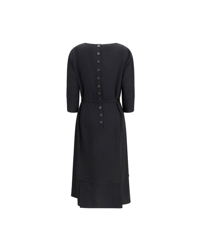 Prada Black Wool Casual Dress Glam Steals