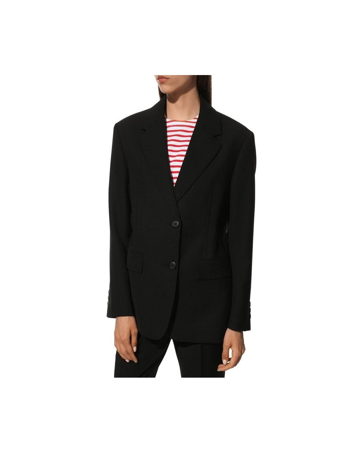 Prada Black Wool Fleece Coat Glam Steals
