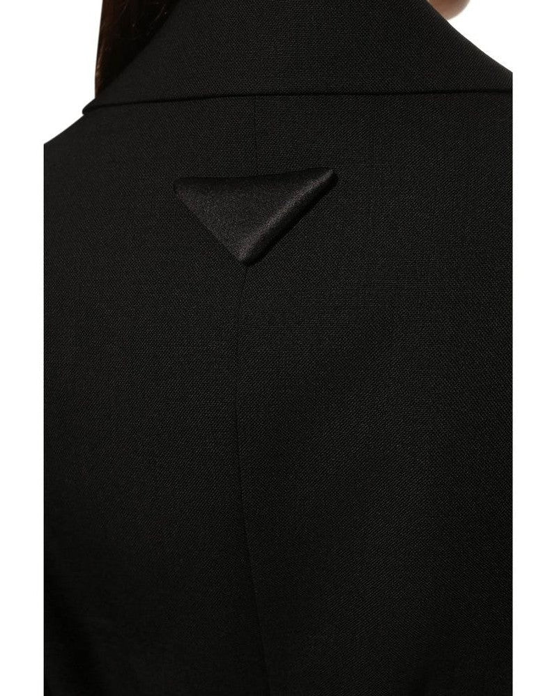 Prada Black Wool Fleece Coat Glam Steals