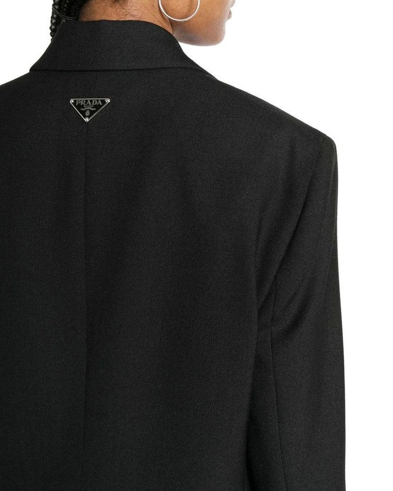 Prada Black Wool Virgin Blazer Glam Steals