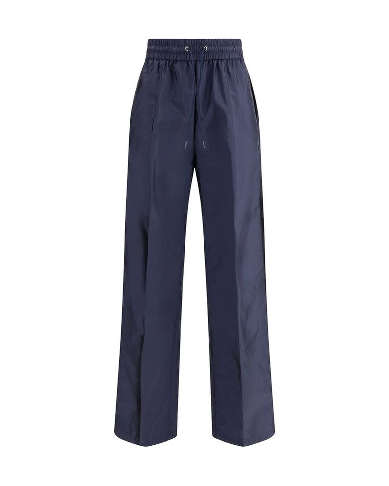 Prada Blue Recycled Polyamide Casual Pant Glam Steals