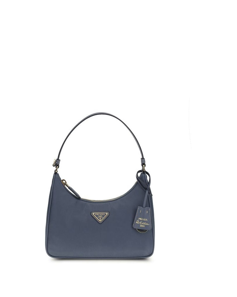 Prada Blue Recycled Polyamide Shoulder Bag 