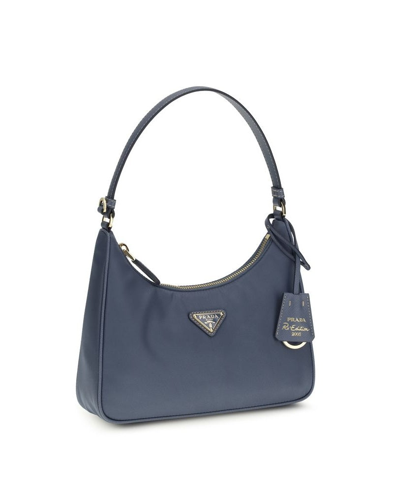 Prada Blue Recycled Polyamide Shoulder Bag 