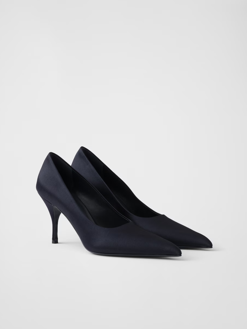 Prada Blue Satin Pumps Glam Steals