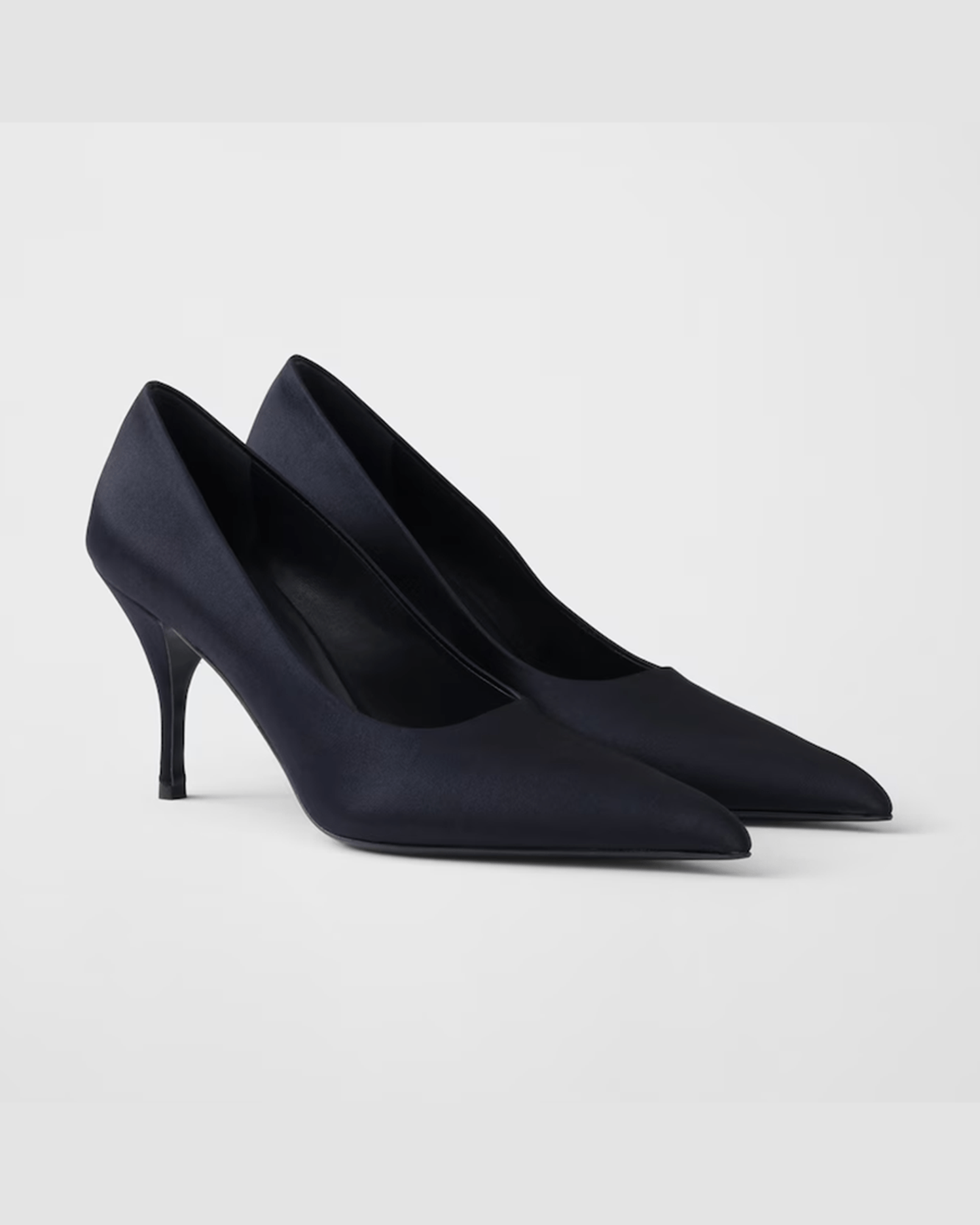Prada Blue Satin Pumps Glam Steals