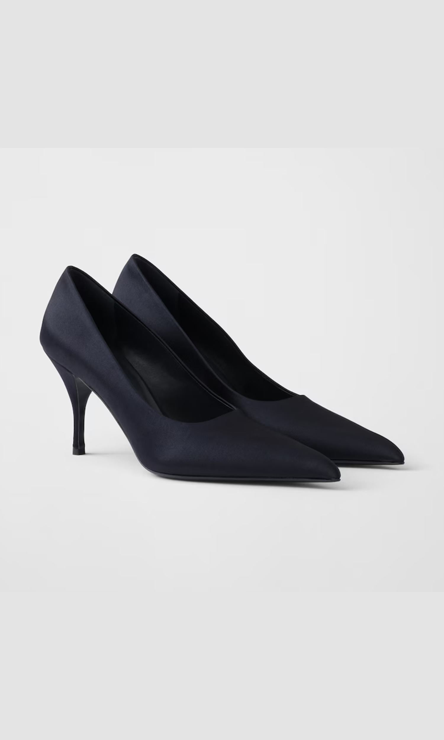 Prada Blue Satin Pumps Glam Steals