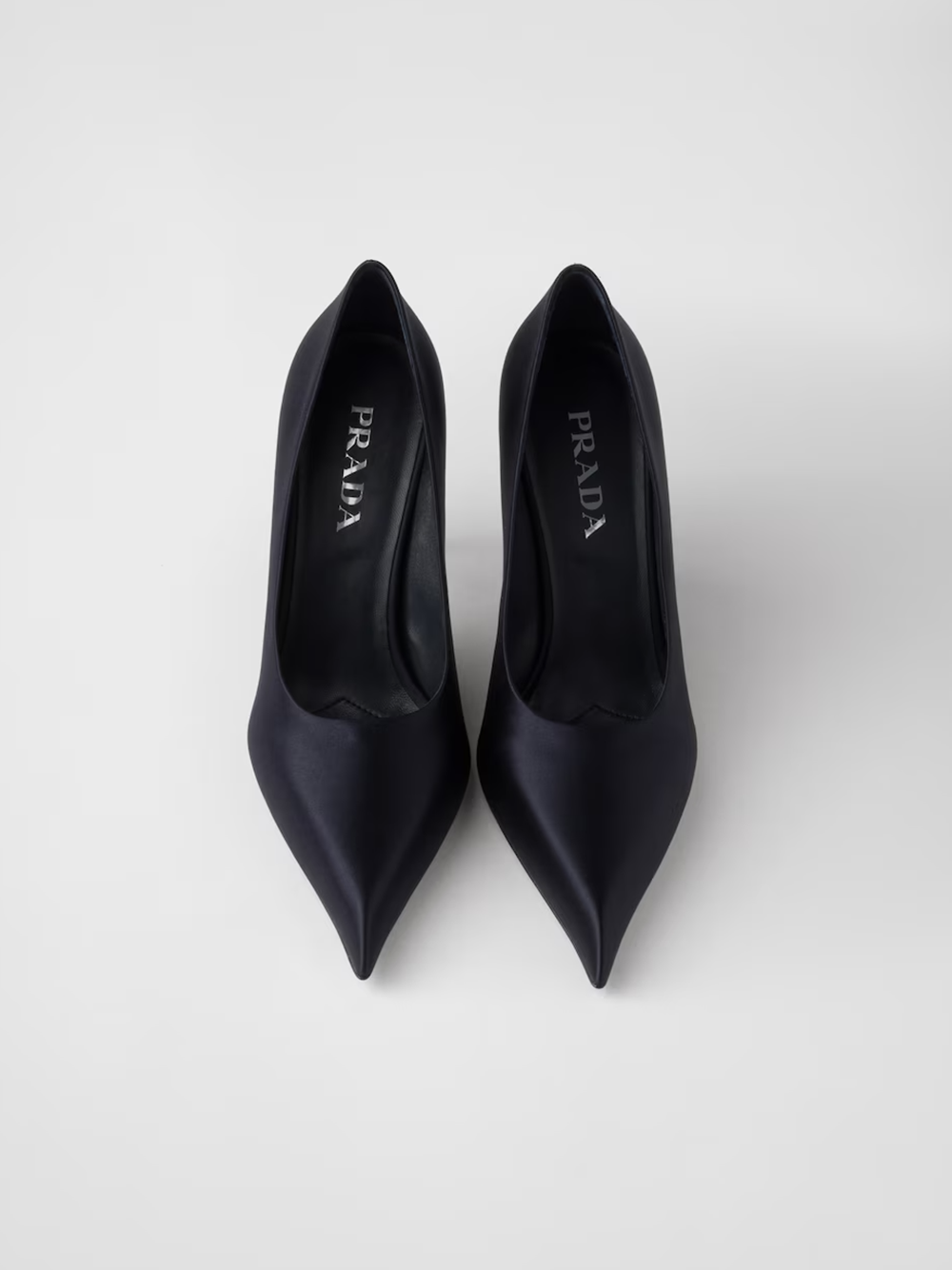 Prada Blue Satin Pumps Glam Steals