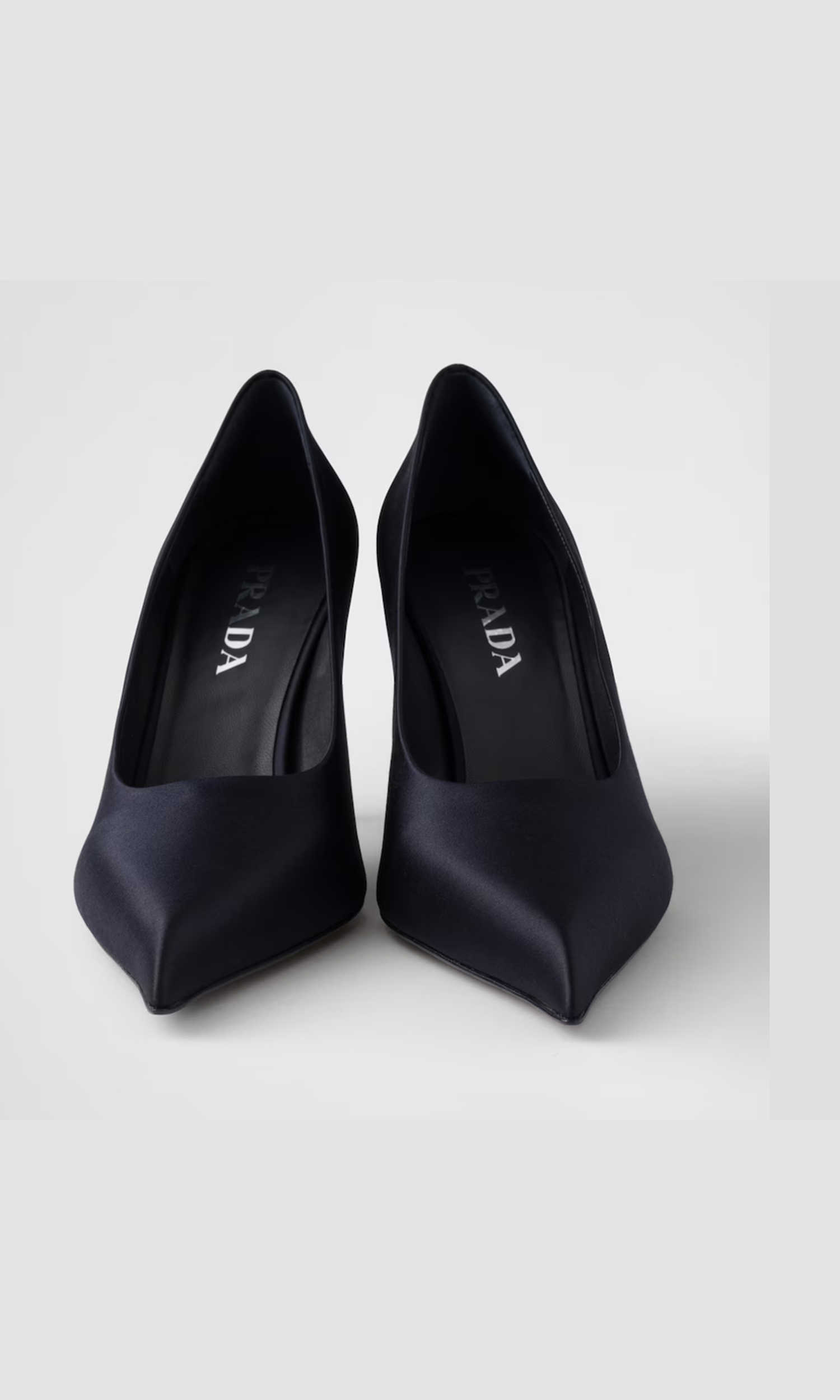 Prada Blue Satin Pumps Glam Steals