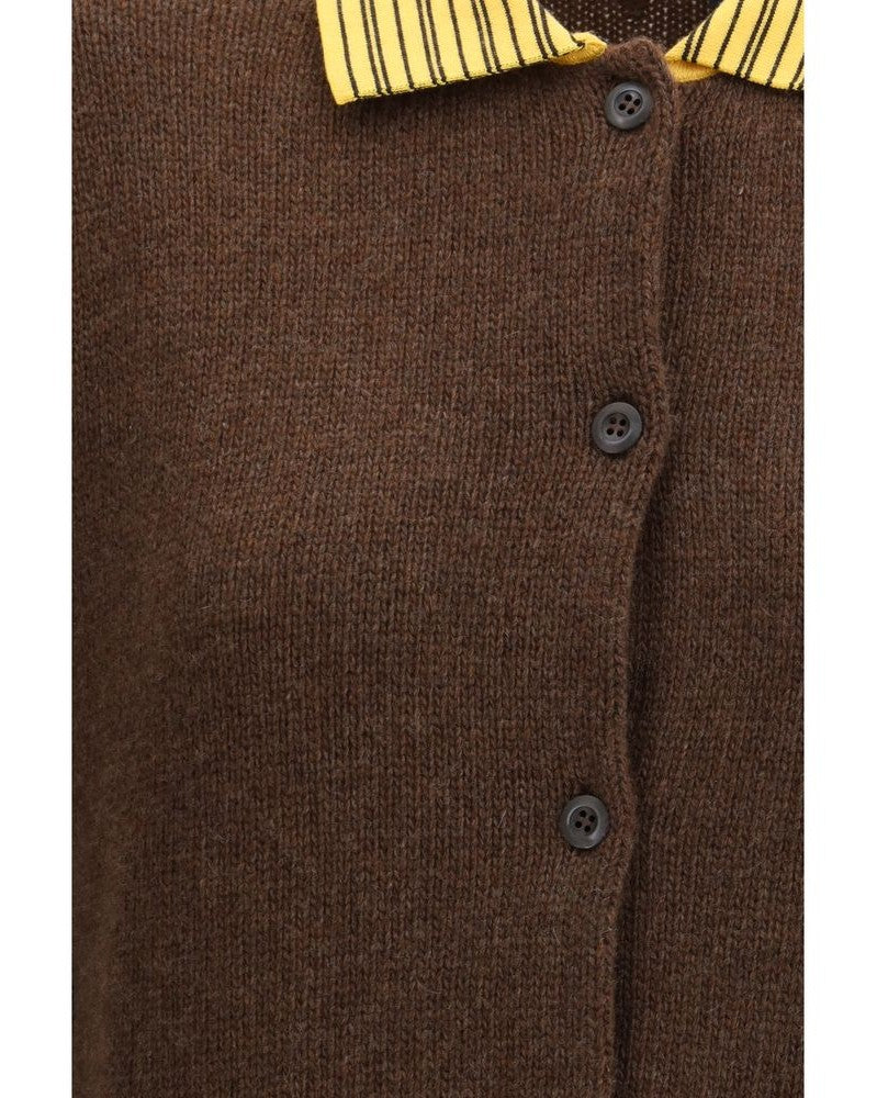 Prada Brown Cashmere Cardigan Glam Steals