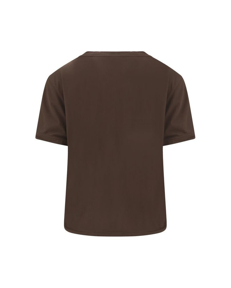 Prada Brown Cotton T-shirt Glam Steals