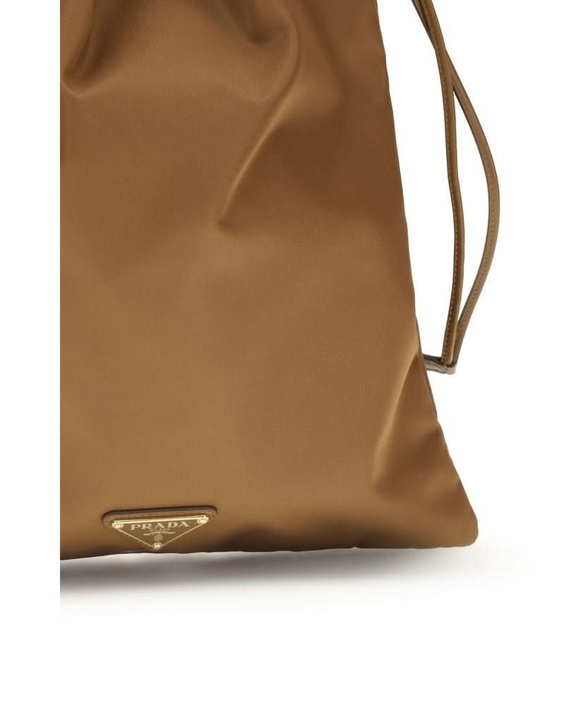 Prada Brown Recycled Polyamide Shoulder Bag 