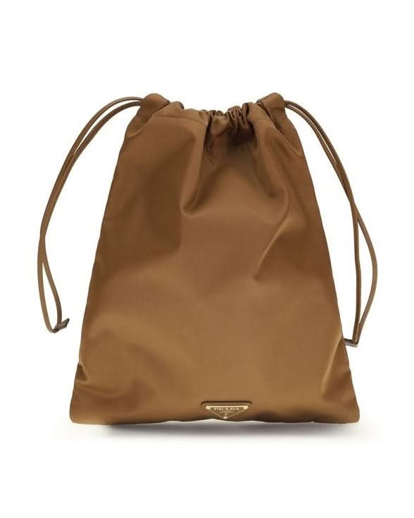 Prada Brown Recycled Polyamide Shoulder Bag 