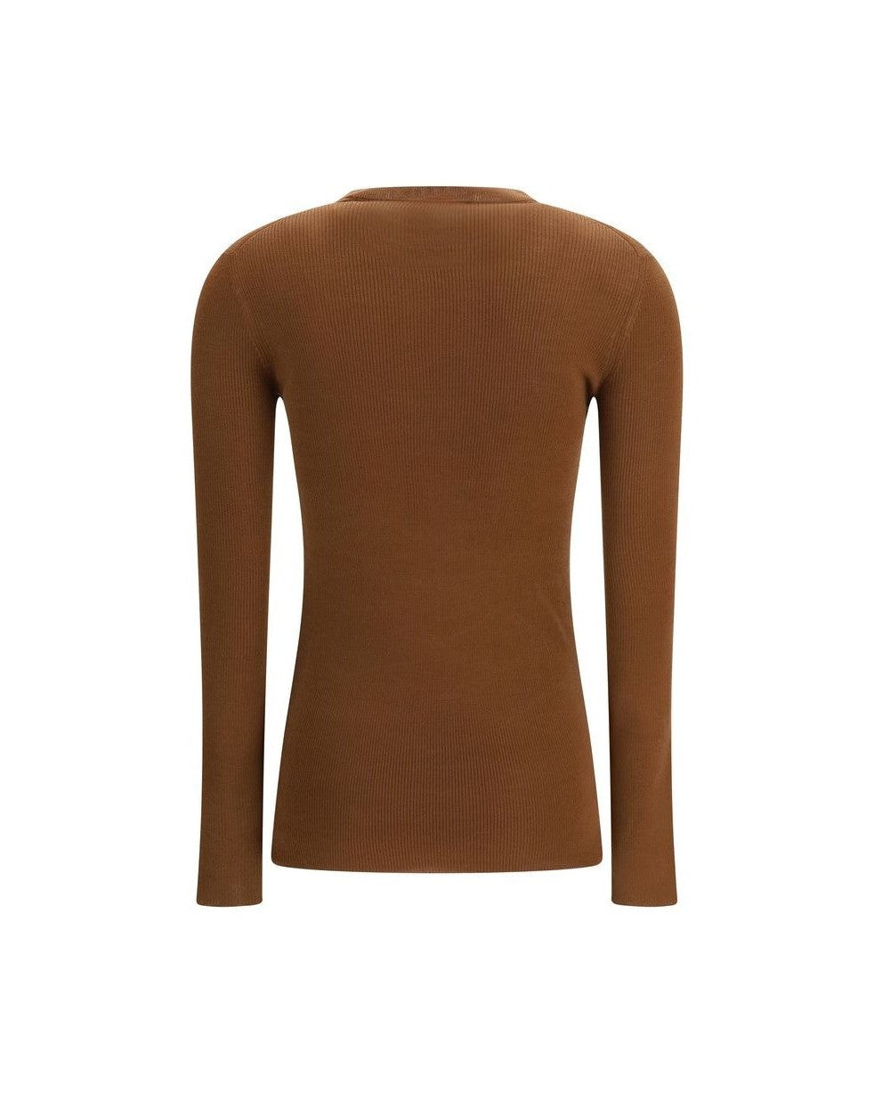 Prada Brown Wool Fleece Cardigan Glam Steals