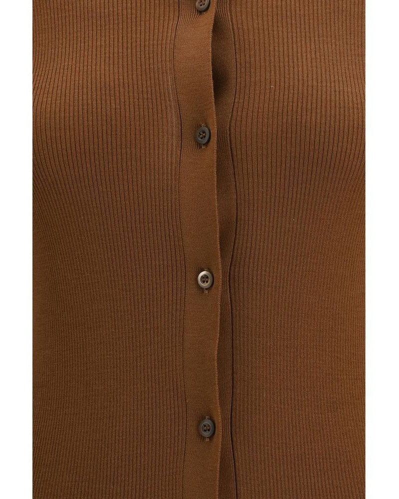 Prada Brown Wool Fleece Cardigan Glam Steals