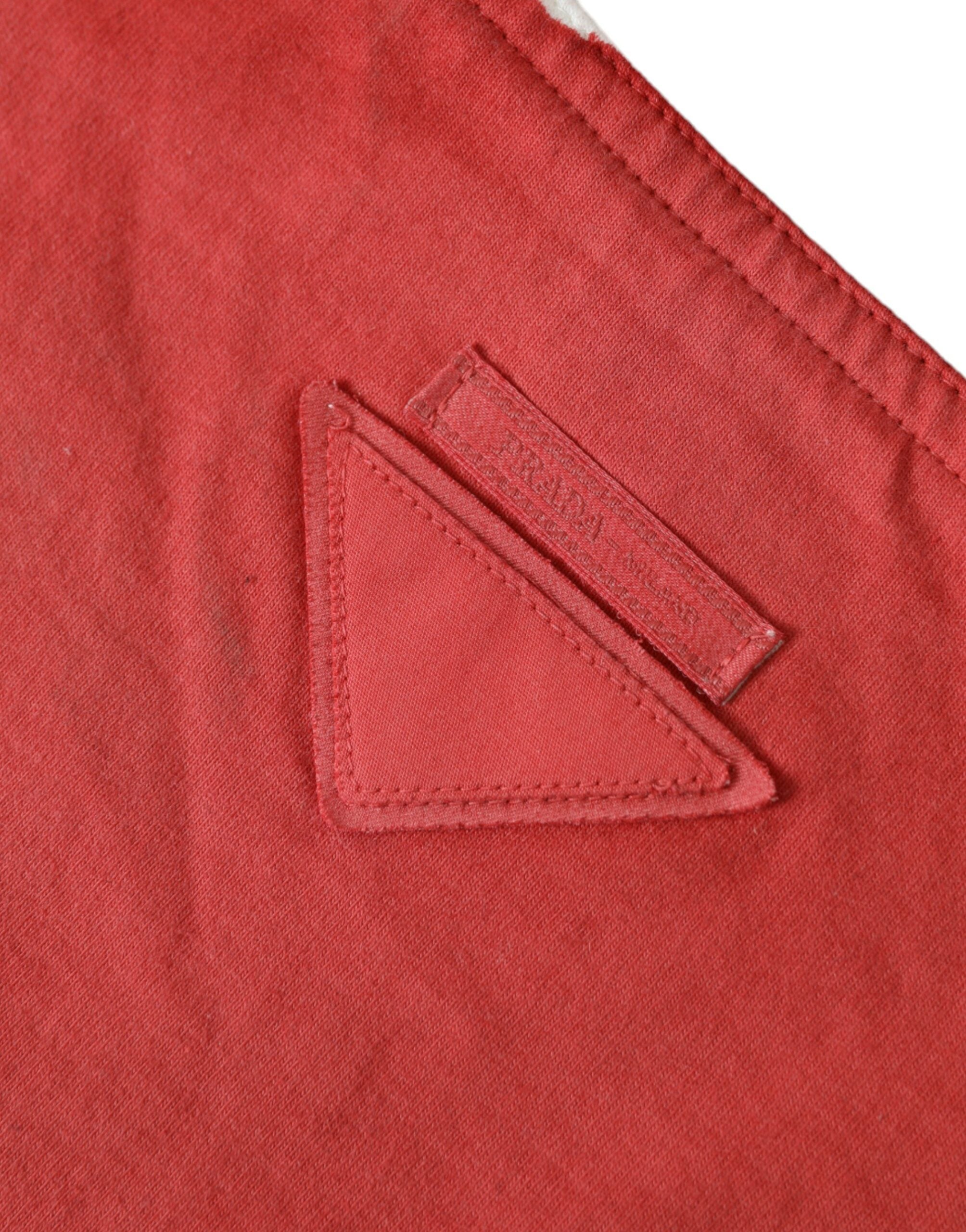 Prada Chic And Fabric Tote Red White Bag Glam Steals