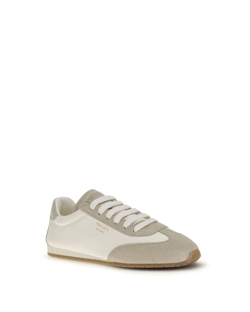 Prada Cream Lamb Ovis Aries Low Top Sneakers Glam Steals