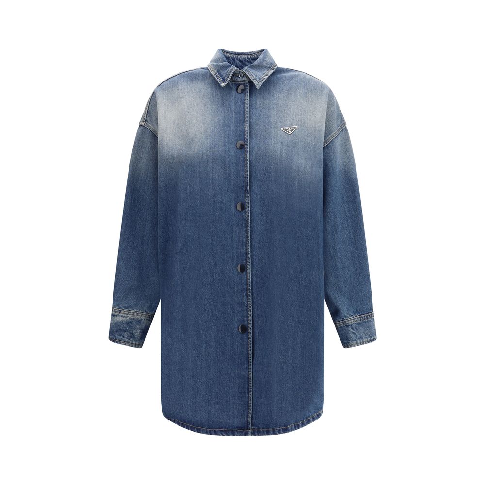 Prada Denim Shirt Jacket Glam Steals