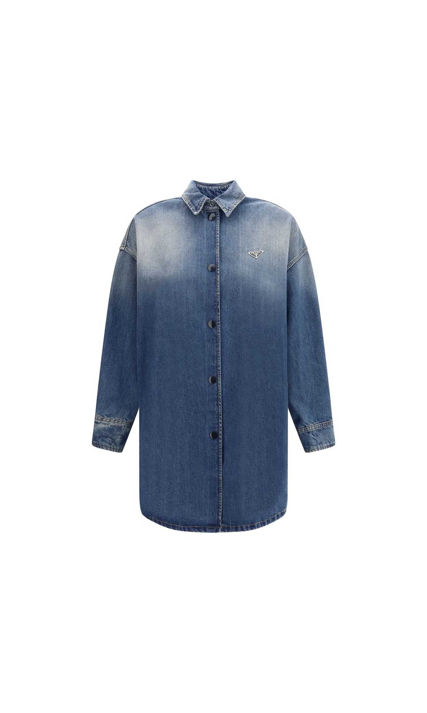Prada Denim Shirt Jacket Glam Steals