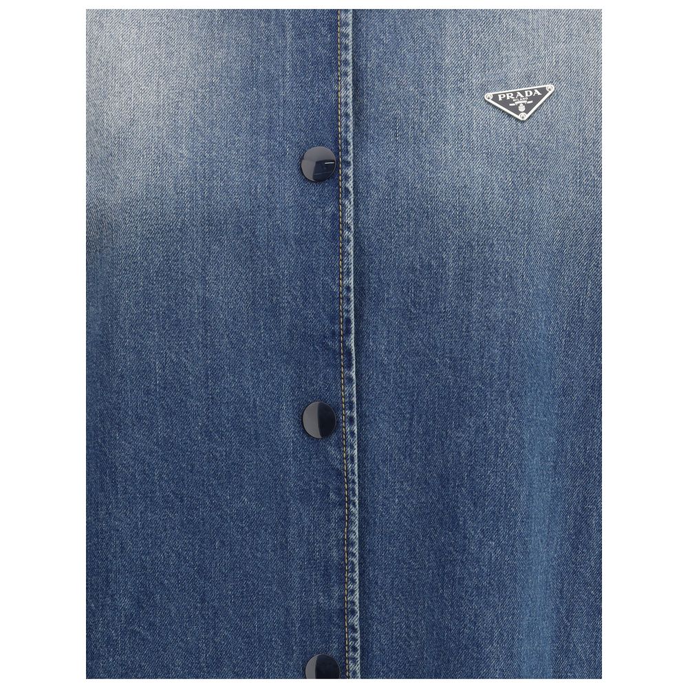 Prada Denim Shirt Jacket Glam Steals