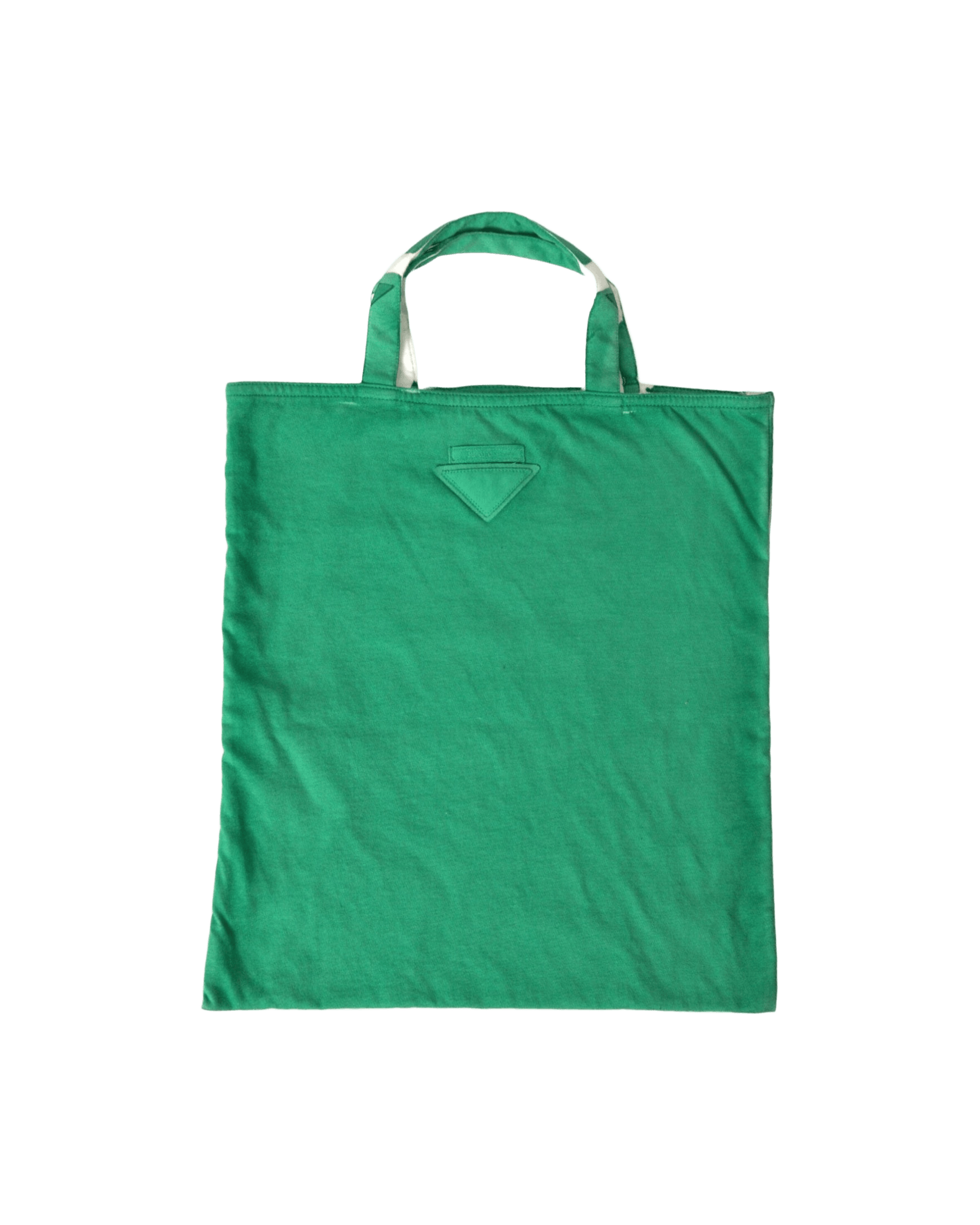 Prada Elegant Fabric Tote Green Bag Glam Steals