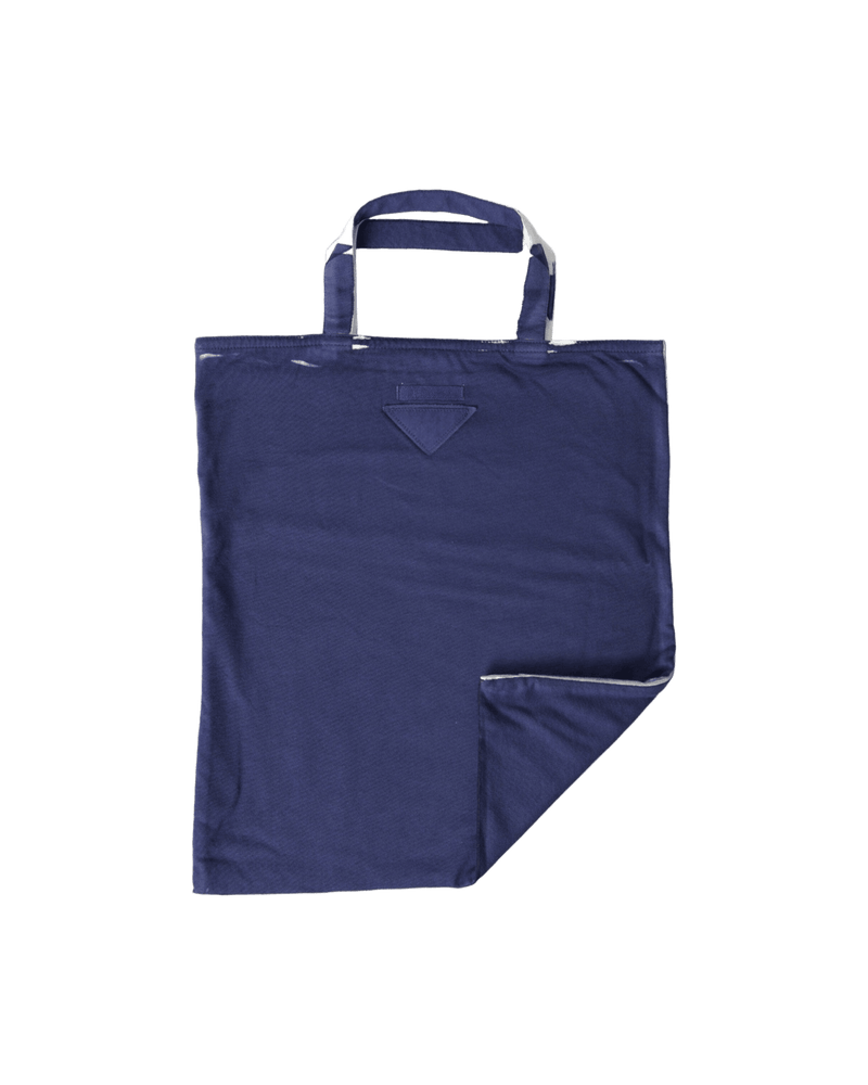 Prada Elegant Blue Tote Bag For Chic Outings Glam Steals