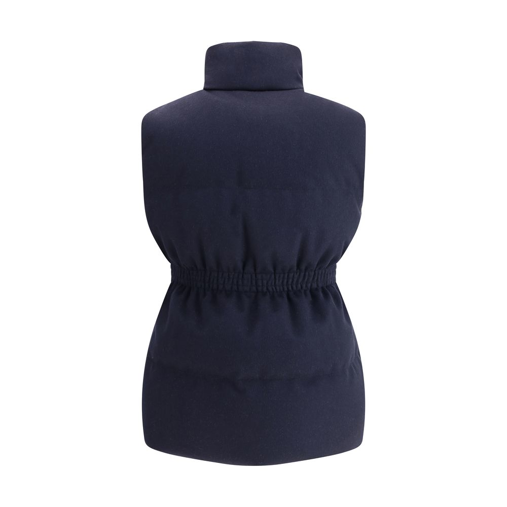 Prada Flannel Down Vest Glam Steals