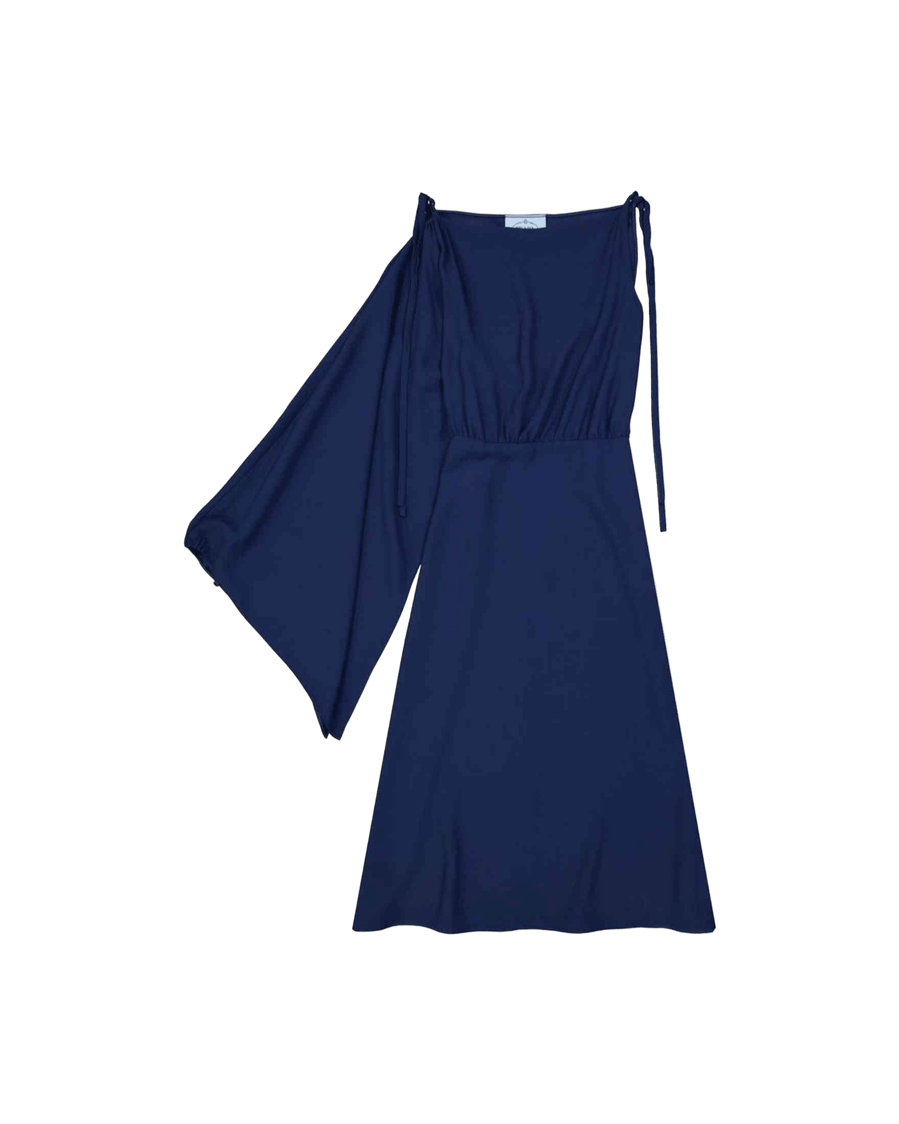 Prada Flared One Sleeve Midi Dress Glam Steals