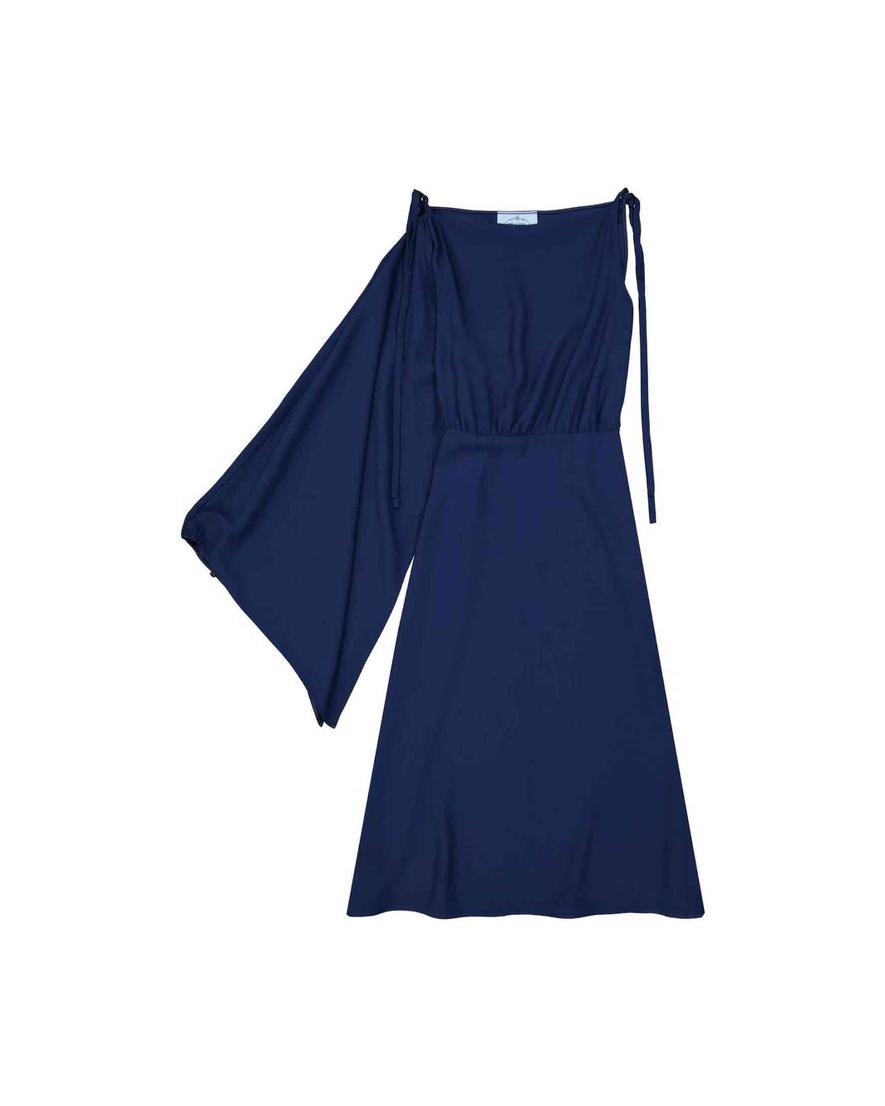 Prada Flared One Sleeve Midi Dress Glam Steals