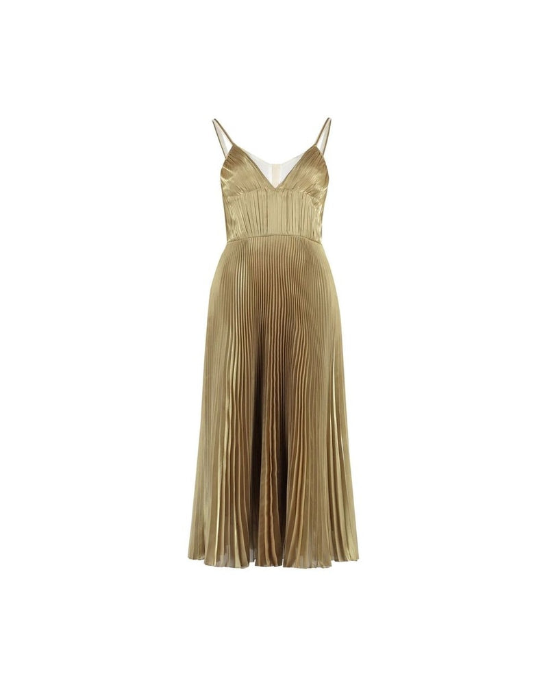 Prada Gold Polyester Casual Dress Glam Steals