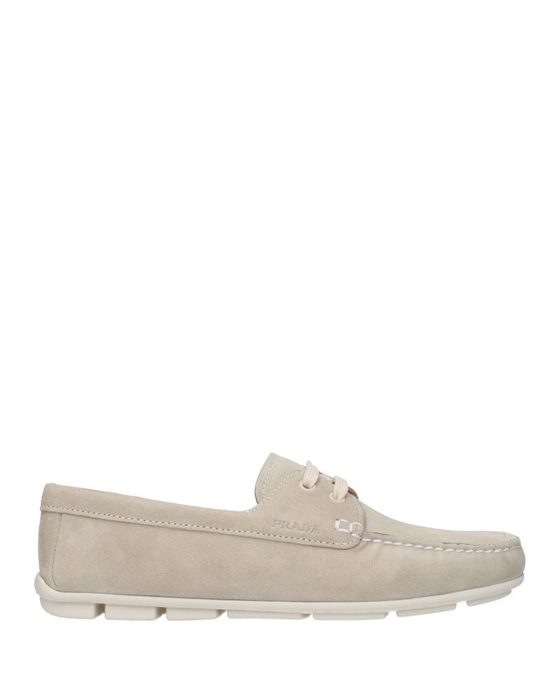 Prada Gray Leather Slip On Loafers Glam Steals