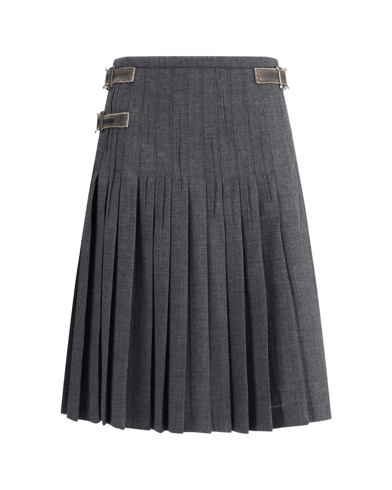 Prada Gray Mohair Long Skirt
