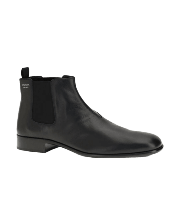 Prada Leather Ankle Boots Boots