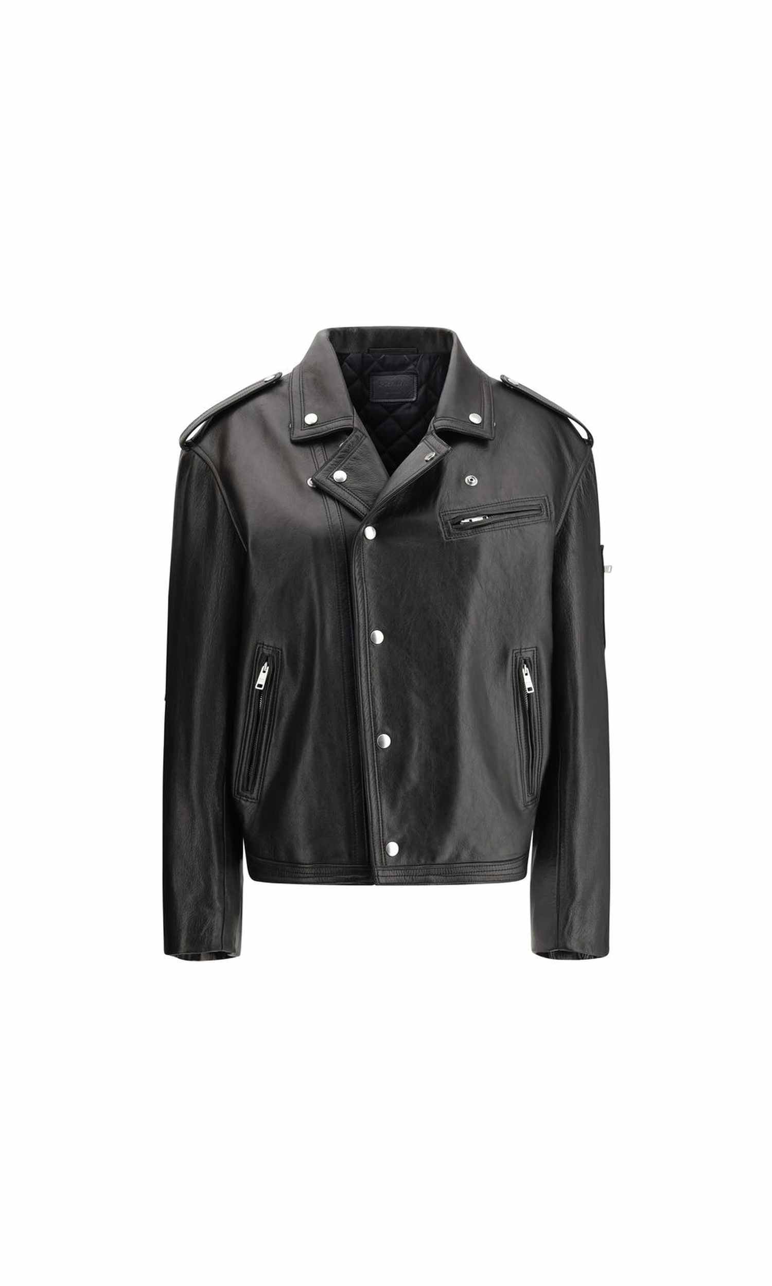 Prada Leather Biker Jacket Glam Steals