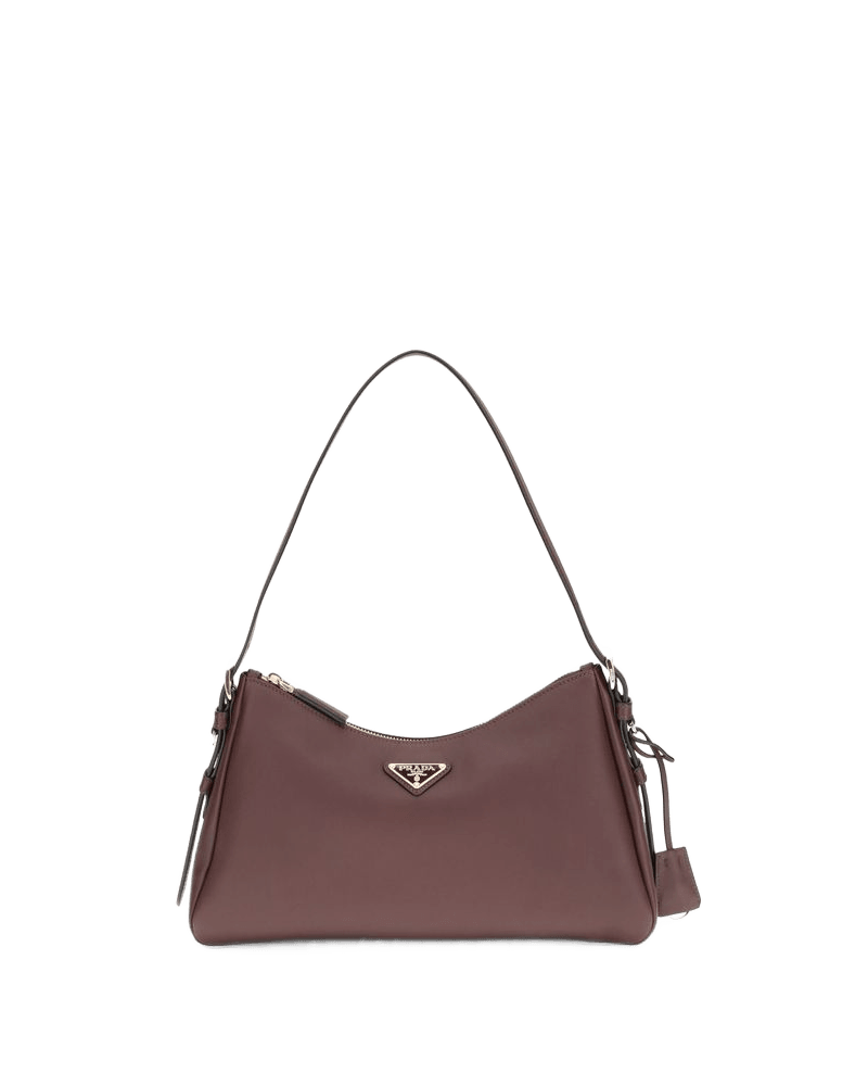 Prada Leather Bordeaux Calf Bos Taurus Shoulder Bag Glam Steals