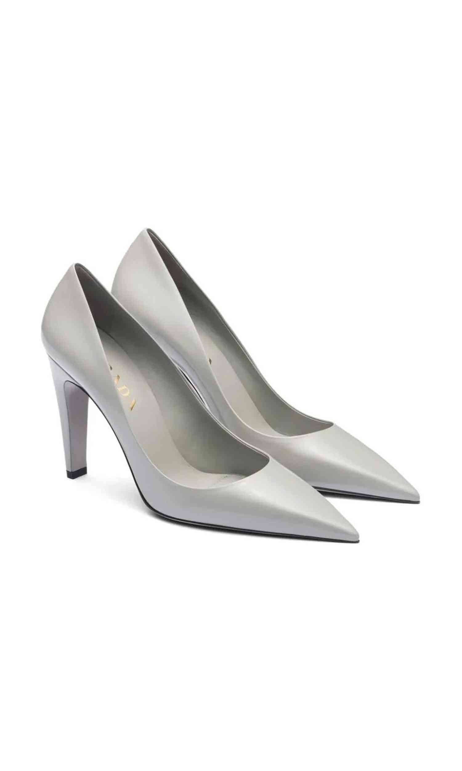 Prada Leather Brushed Pumps Glam Steals