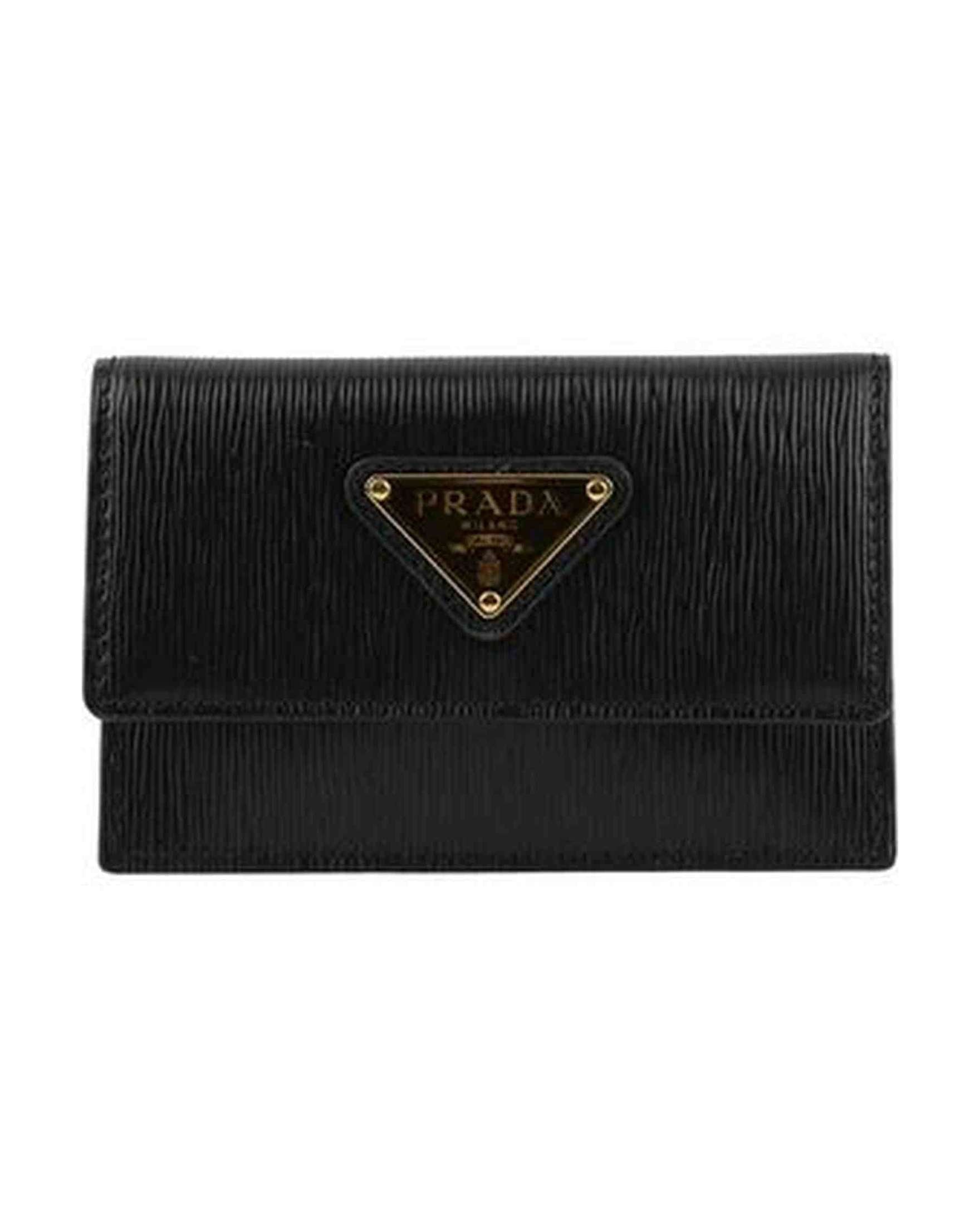 Prada Leather Card Holder Glam Steals