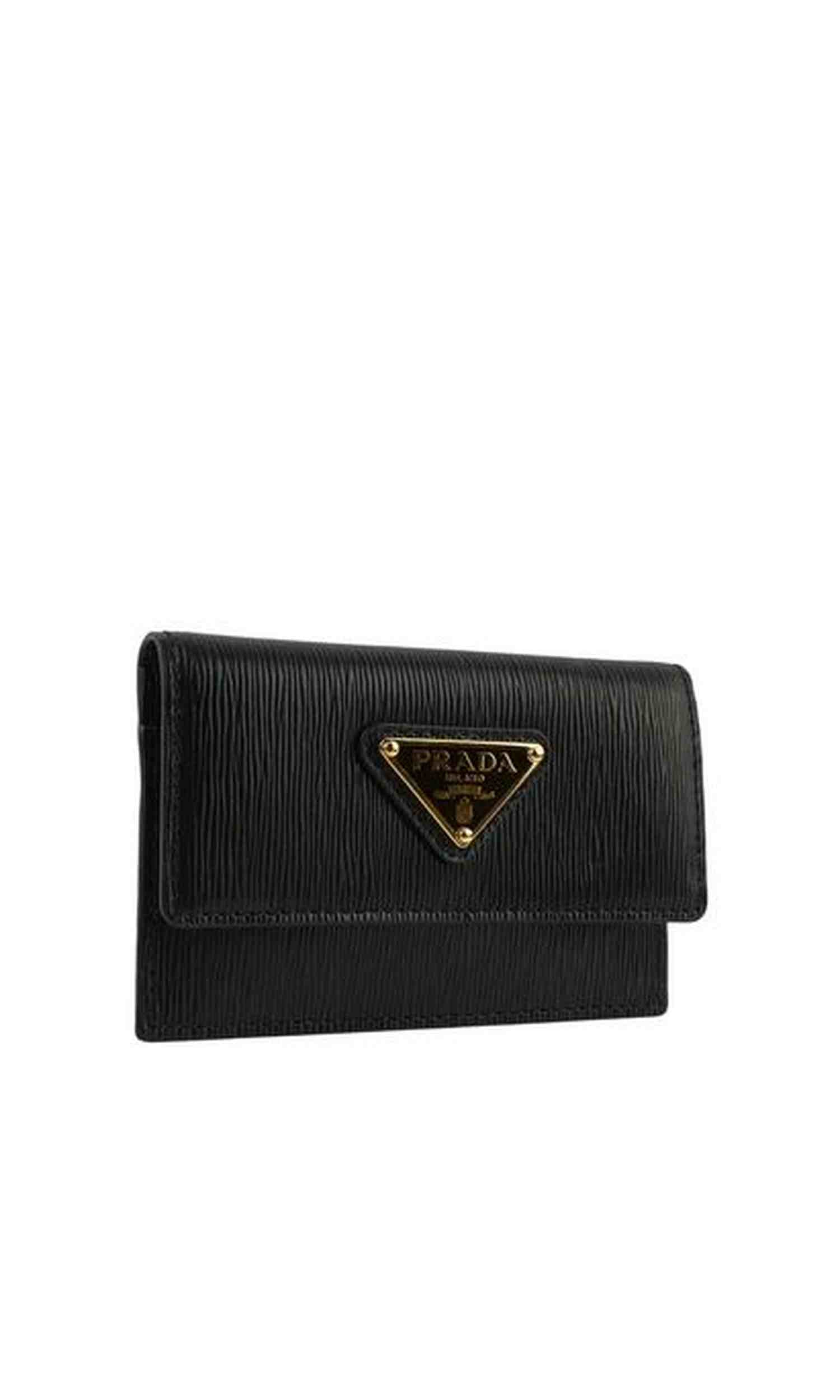 Prada Leather Card Holder Glam Steals