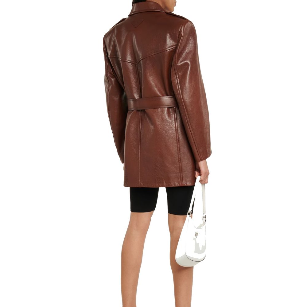 Prada Leather Coat Glam Steals