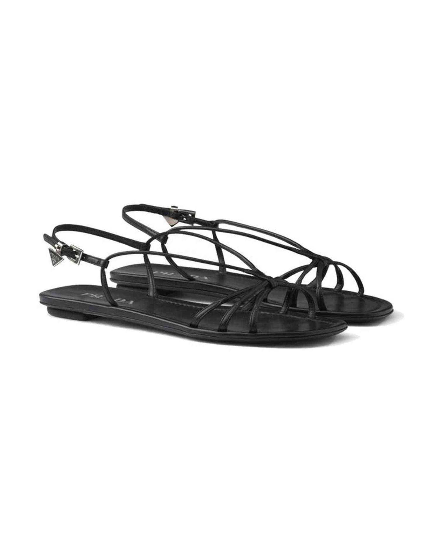Prada Leather Flat Sandals Glam Steals