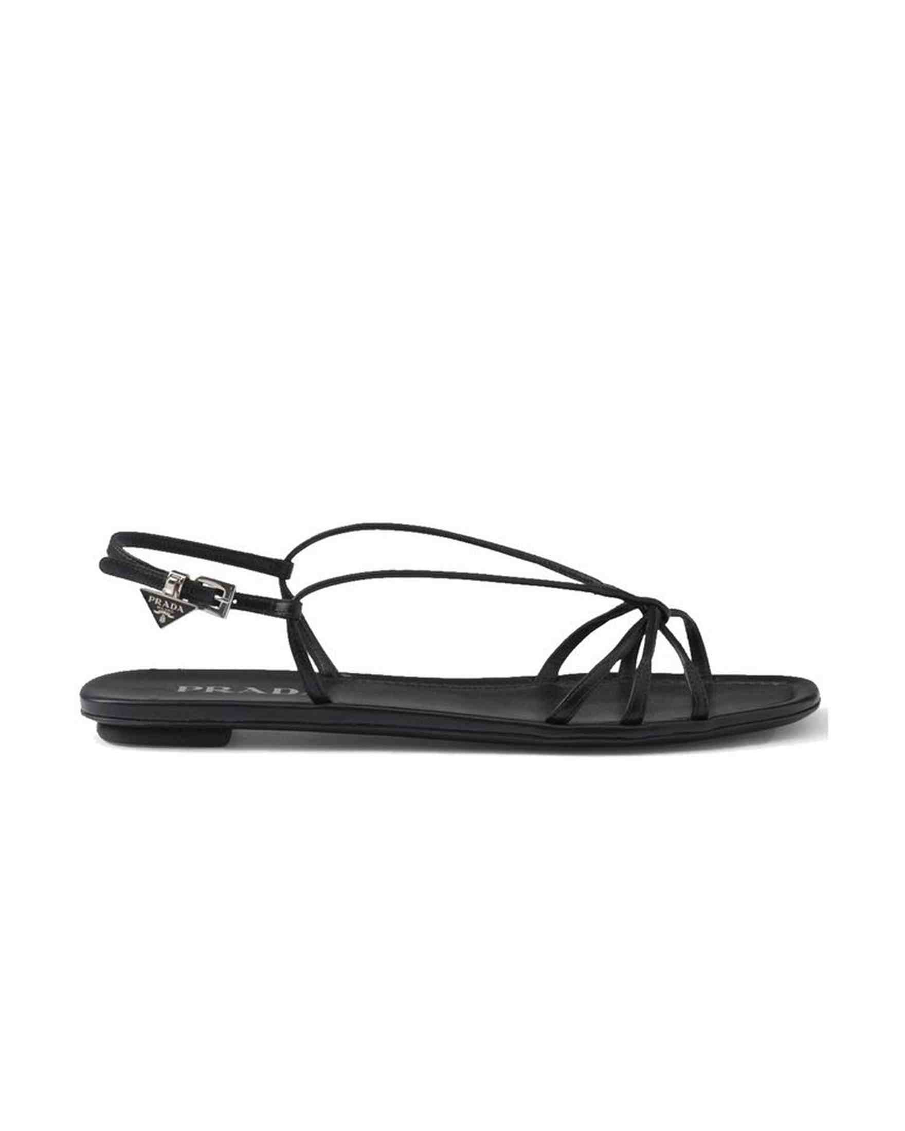 Prada Leather Flat Sandals Glam Steals