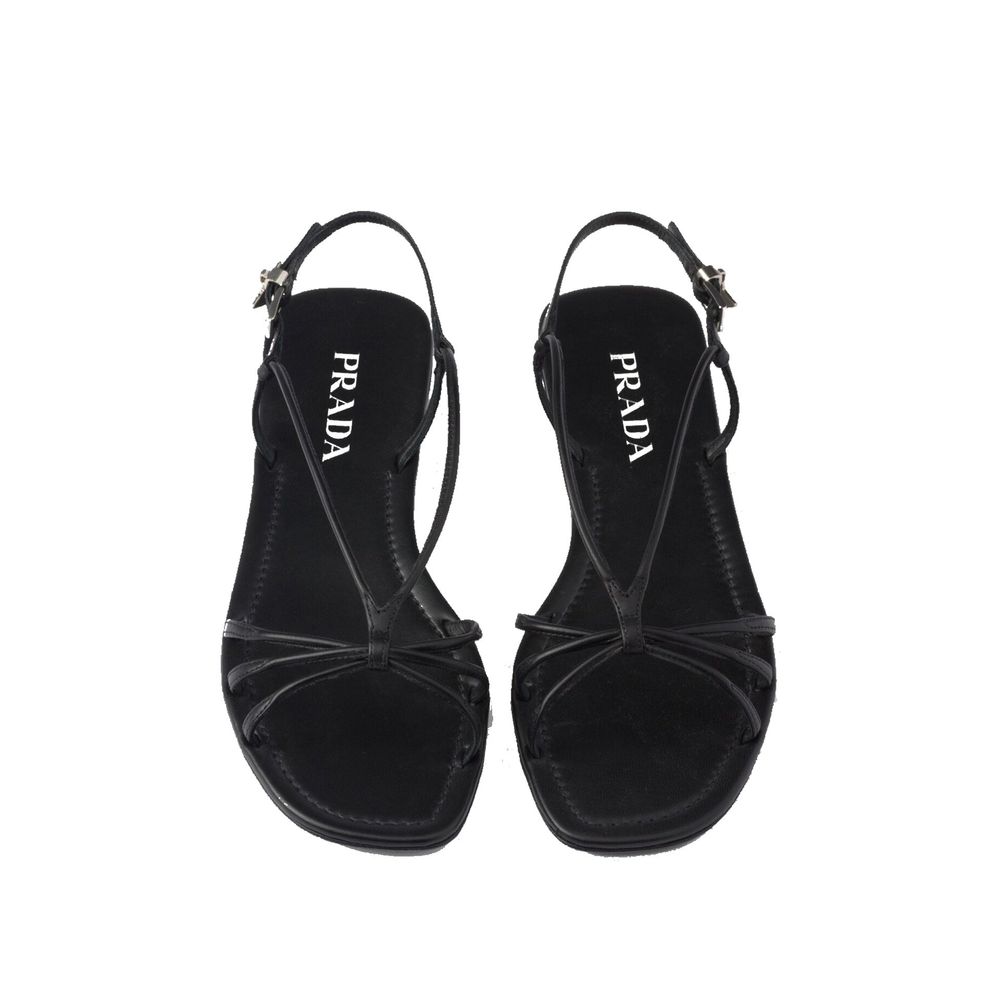 Prada Leather Flat Sandals Glam Steals
