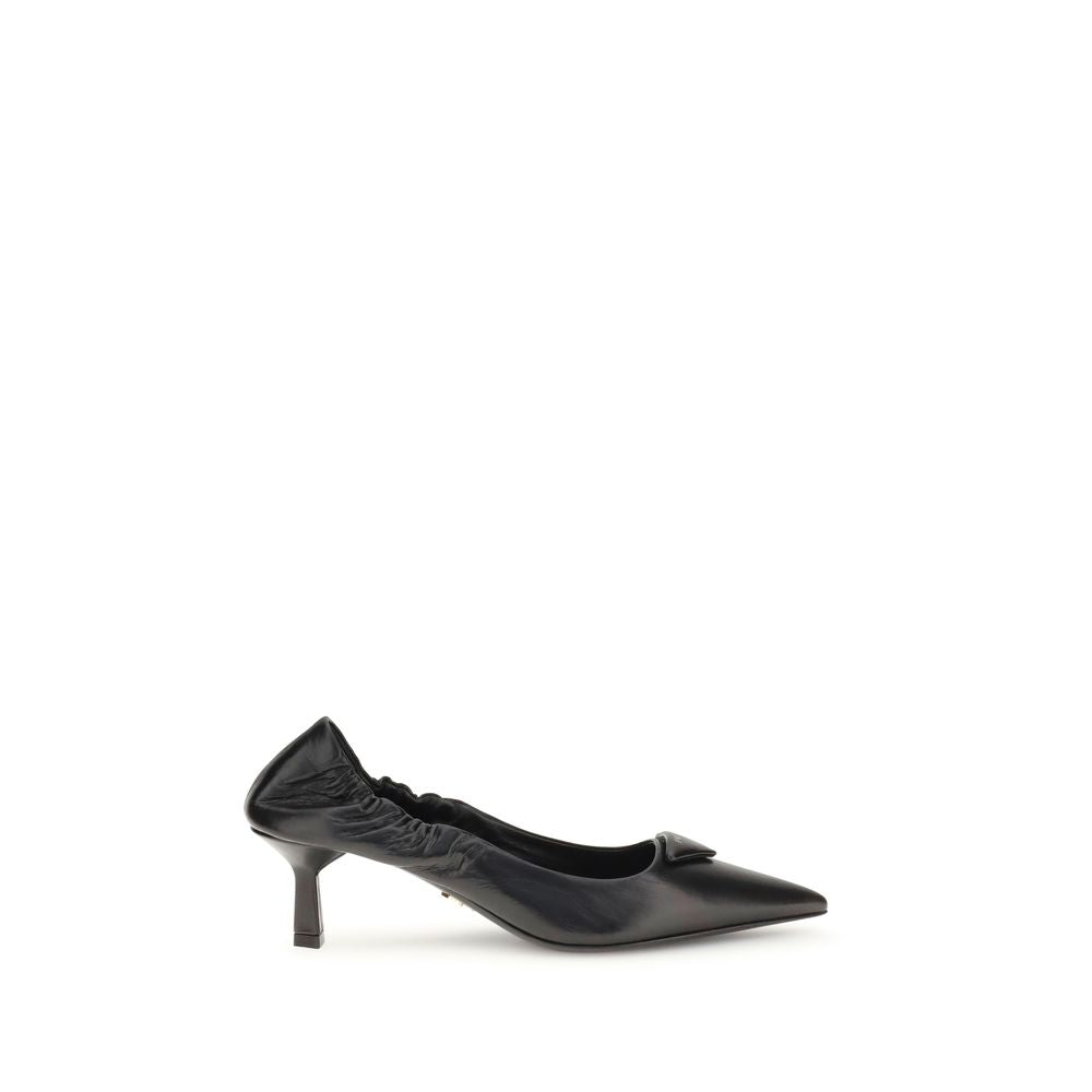Prada Leather Logo Pumps Glam Steals