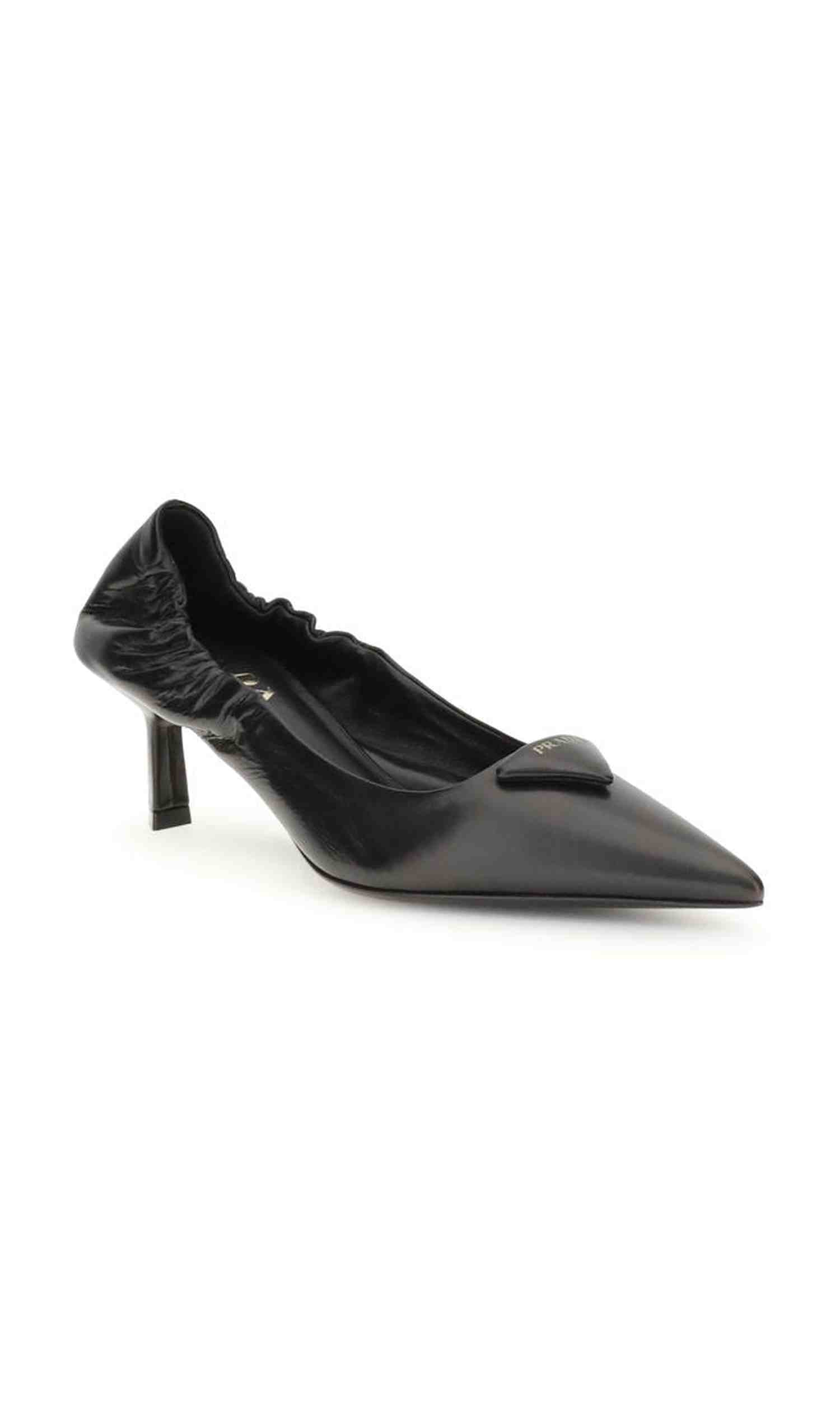 Prada Leather Logo Pumps Glam Steals