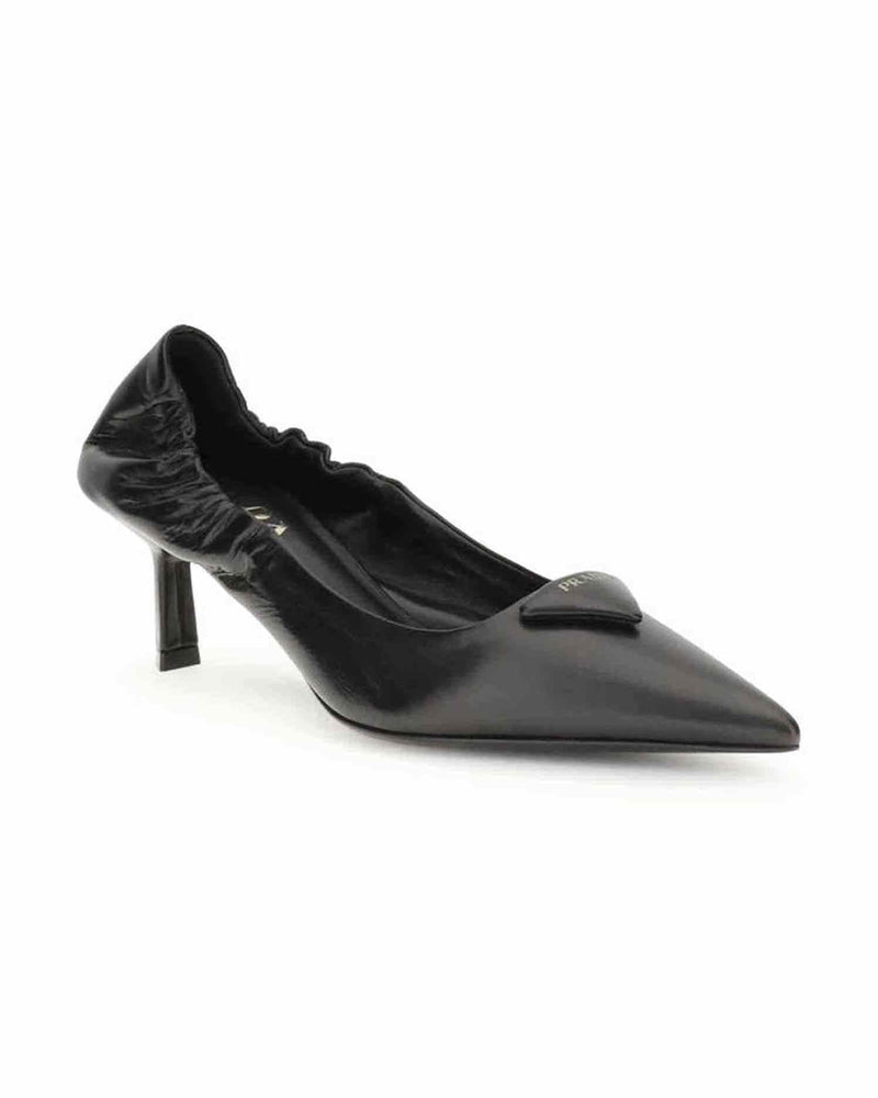 Prada Leather Logo Pumps Glam Steals