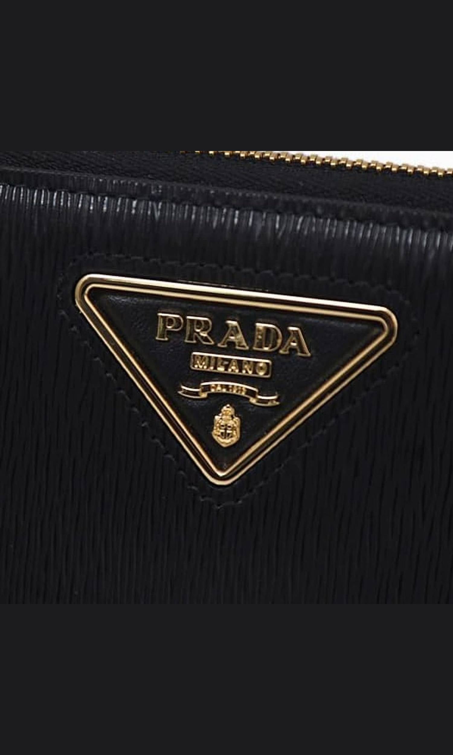 Prada Leather Logo Wallet Glam Steals