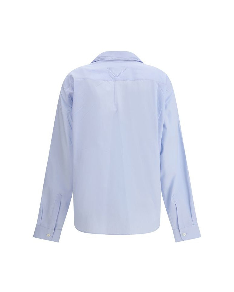 Prada Light Blue Cotton Dress Shirt Glam Steals