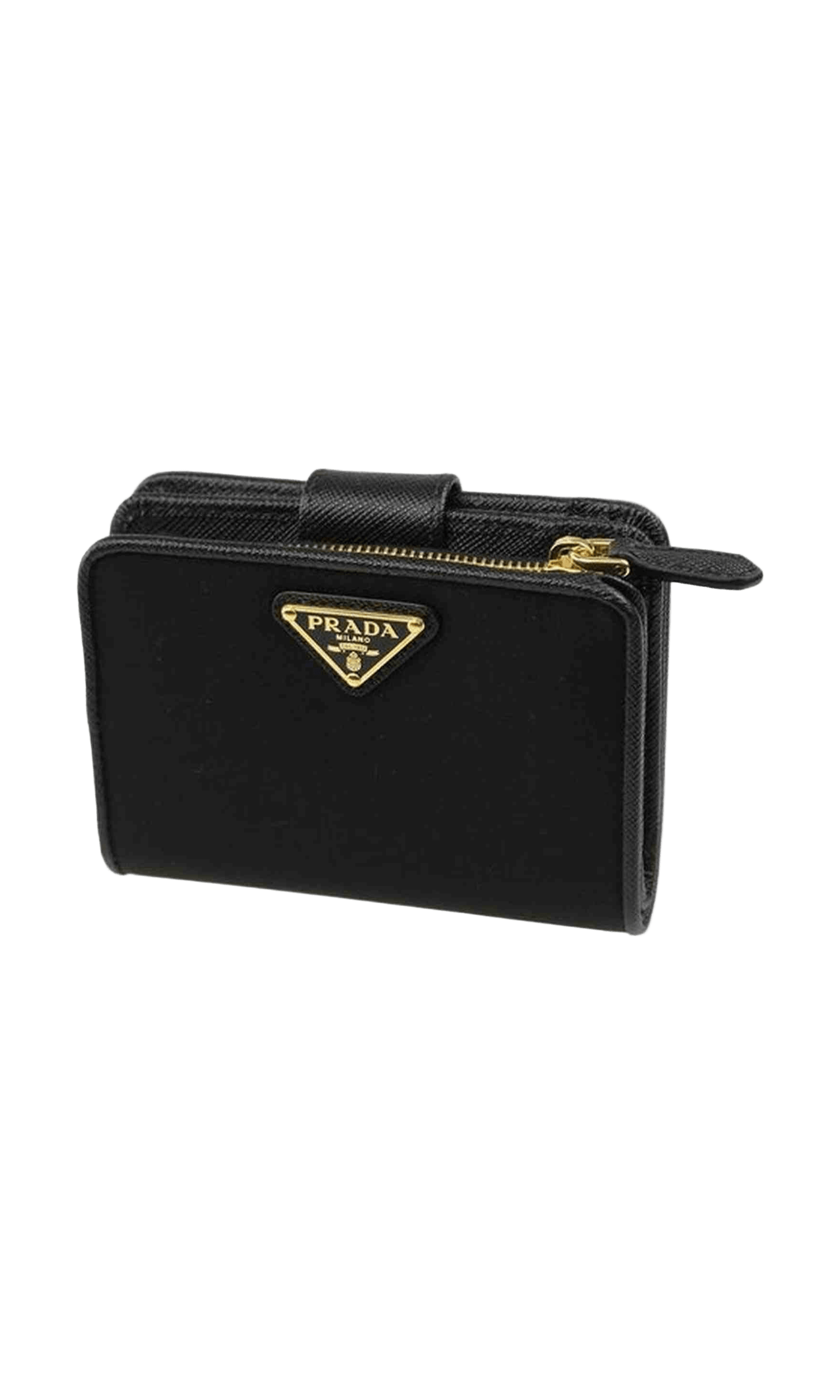 Prada Nylon And Leather French Wallet Glam Steals